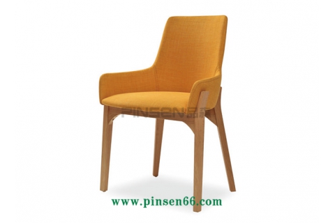 實(shí)木布藝軟包餐椅