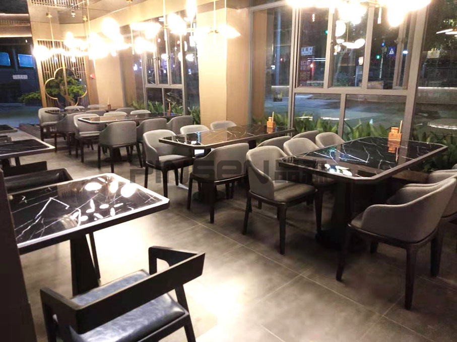 新旺來(lái)酒樓中餐廳桌椅定制