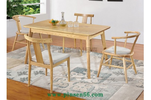 簡(jiǎn)約北歐實(shí)木餐桌椅組合-北歐餐桌椅定制廠家