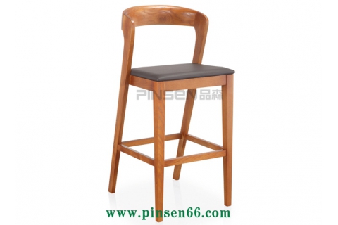 北歐高腳實(shí)木椅-北歐餐桌椅定制廠家