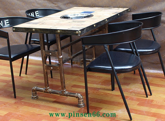 工業(yè)風(fēng)火鍋桌椅 工業(yè)風(fēng)火鍋桌椅