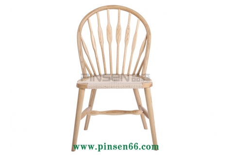 北歐實(shí)木餐桌椅火鍋餐桌椅簡約時(shí)尚靠背椅藤椅