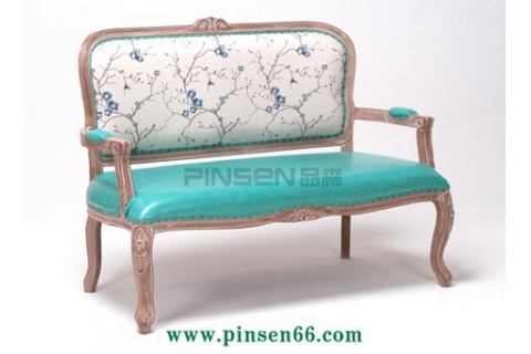 實(shí)木軟皮包花紋西餐廳卡座沙發(fā)餐桌椅